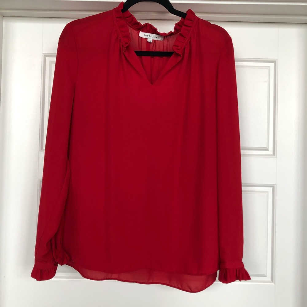 Red blouse